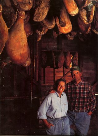 Dee Dee and Tommy in the Smokehouse